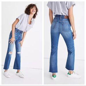 MADEWELL NEW Retro Crop Bootcut Flare Jeans SZ 32